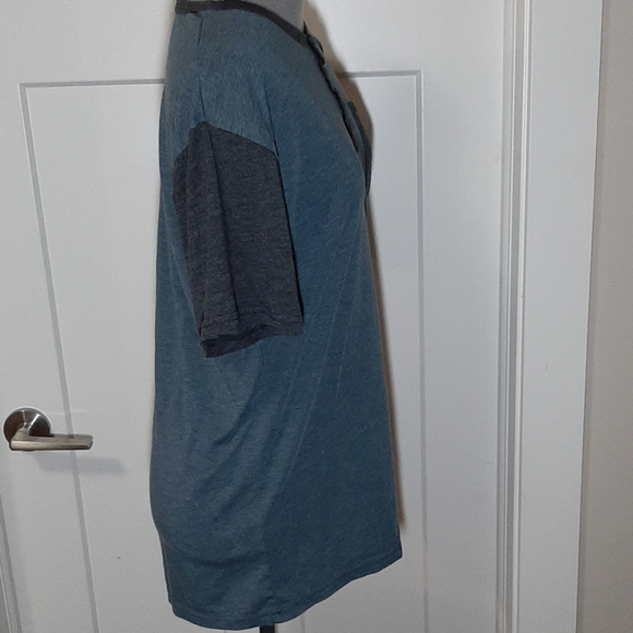 TENTREE MENS Shirt Dark and Navy Blue - Picture 2 of 4